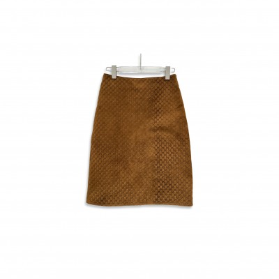 GUCCI SUEDE BODYCON SKIRT